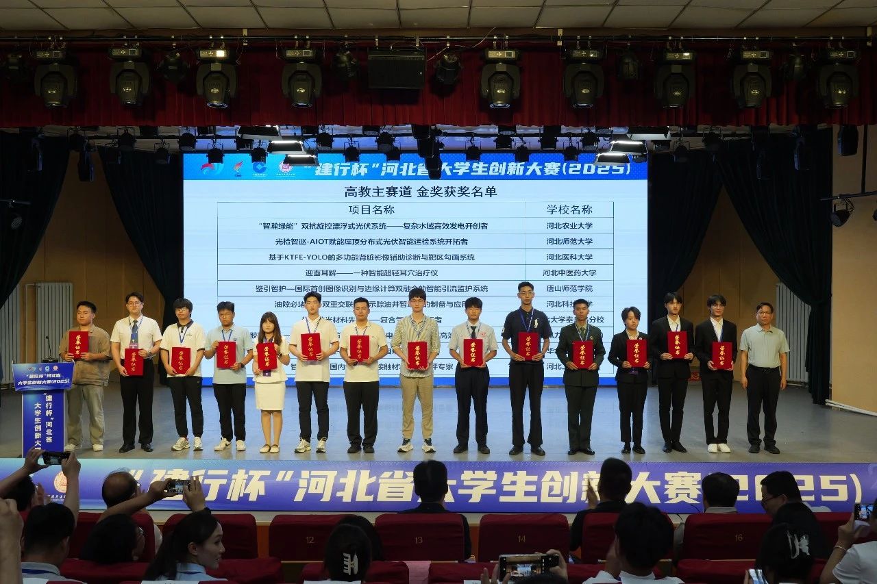 喜报！我校学子在河北省大学生创新大赛（2025）中斩获1金2银14铜